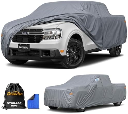 Maverick Truck Cover Custom Fit 2022-2026 Crew Cab Short Bed(4.5') with Door Zipper, 10 Layers Outdoor Heavy Pickup Truck Cover Waterproof All Weather, Wind Dust Sun Protector. by Unknown