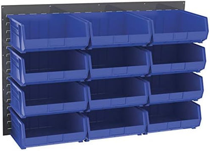 Akro-Mils 30655 Louvered Steel Wall Mount Panel Garage Organizer for Hanging AkroBin Storage Bins, 52-Inch W x 34-Inch H, Grey, Single - Image 4
