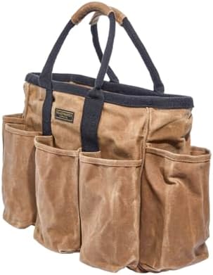 Readywares Supply Bag | 14" Waxed Canvas Gardening Tool Tote with Pockets - Image 6