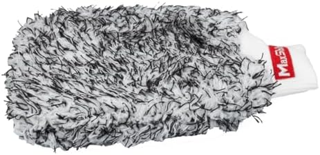 Maxshine Universal Black & White Microfiber Wash Mitt – Premium Scratch-Free, Lint-Free Mitt for Washing Cars, Trucks & Motorcycles – Reusable Auto Detailing Accessory (Pack of 2) - Image 5