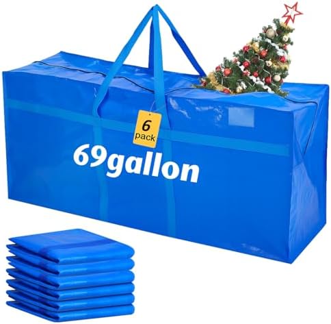 Windyun 6 Pack 69 Gallon Extra Large Moving Bags XXL Heavy Duty Storage Bag - Image 2