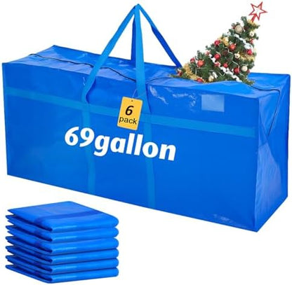 Windyun 6 Pack 69 Gallon Extra Large Moving Bags XXL Heavy Duty Storage Bag - Image 2