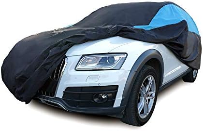 MORNYRAY Waterproof Car Cover All Weather Snowproof UV Protection Windproof Outdoor Full SUV Car Cover, Universal Fit for SUV (Fit SUV Length 211-221inch, Blue) by MORNYRAY