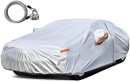 Kayme Car Cover Waterproof All Weather Fit Sedan (186 to 193 Inch) H3 by kayme