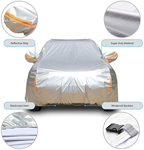 Tecoom Car Cover Waterproof All Weather Universal for 170-190 inches SUV - Image 2