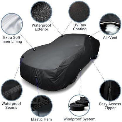 iCarCover Premium Plus Quality All Weather Waterproof Automobiles Car Cover - Image 3