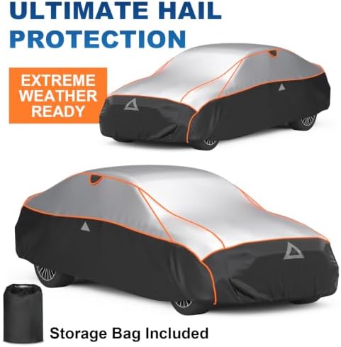 Favoto Hail Protector Car Cover Waterproof Heavy Duty Padded Car Cover - Image 7