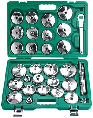 31pcs Oil Filter Wrench Set 1/2" Drive Oil Filter Removal Tool Kit Oil Filter Type Wrench Socket Removal Tool Set Oil Filter Socket Set by Bicos