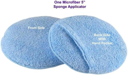 Leather CPR Microfiber Applicator Sponge, Round Lint-Free Pad - Image 4