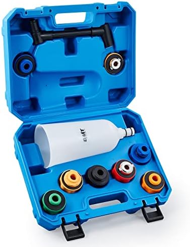 OMT Engine Oil Funnel Set, 2-Quart Spill-Free Filling Kit, 8 Adapters by OrionMotorTech