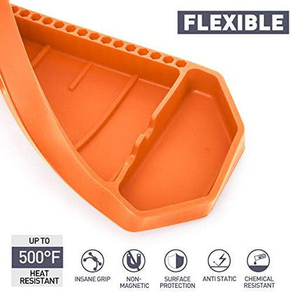 3pcs Large Non-Slip Flexible Silicone Tool Tray, Mechanic Tool Mat, Tool Organizer, Tool Storage, Tool Holder, Grip Mats, No Magnets, Christmas Day Gift for Men, Father’s Day Gift - Image 4