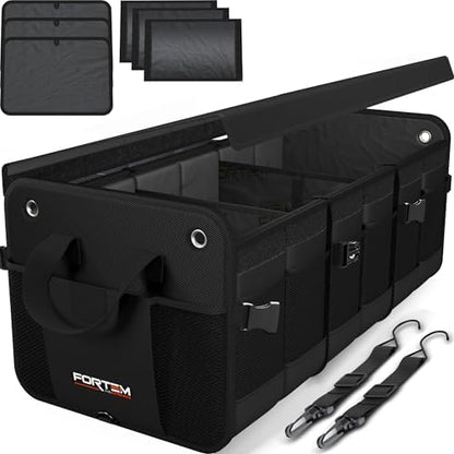 FORTEM Trunk Organizer - Collapsible Car Organizer & Storage Bag for SUVs by FORTEM