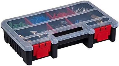 3-Pack Organizer Set – Small Parts Storage Boxes with Removable Dividers – 1 Medium & 2 Mini Hardware Cases for Screws, Bolts, Crafts – Durable Nylon Toolbox for Garage or Travel Use - Image 5