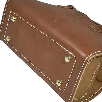 Klein Tools 5115 Tool Bag, Leather Tote for Hand Tools is Extra Heavy Duty Organizer with Double Ply Bottom - Image 6