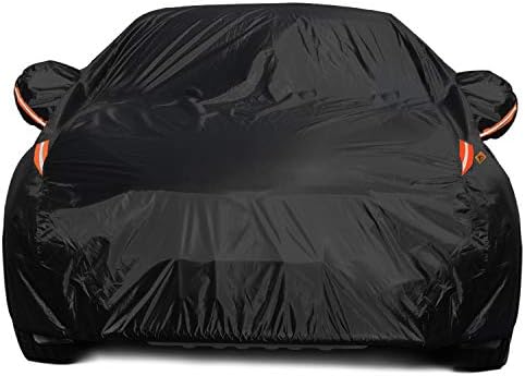 UV Protection Car Cover Windproof Dustproof Scratch Resistant Outdoor Universal Full Car Covers for Sedan M by COLORRAINTIME