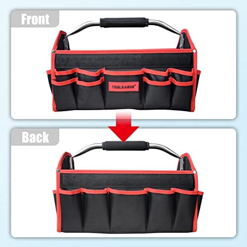 TOOLEAGUE 19 Inches Heavy Duty Tool Bag 25 Pockets,1680D Fabric Tool Bags - Image 5