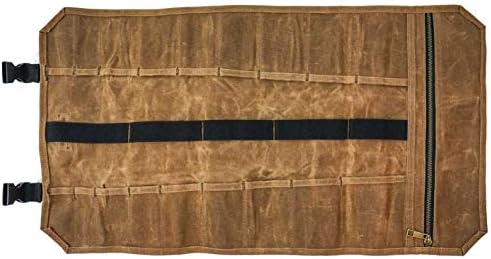 Readywares Tool Roll Bag | Waxed Canvas Tool Organizer, 18 Pockets - Image 2