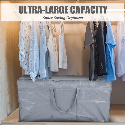 4 Pcs 149 Gallon Extra Large Moving Bags Heavy Duty Storage Bag - Image 6