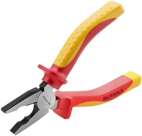 BILITOOLS 1000V Insulated Lineman Pliers, 6 inch, Combination Pliers, Cr-V by BILITOOLS