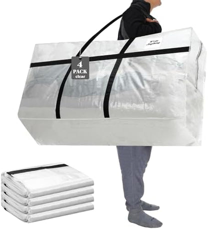 Windyun 4 Pack 57 Gallon Extra Large Moving Bags XXL Heavy Duty Storage Bag by Windyun