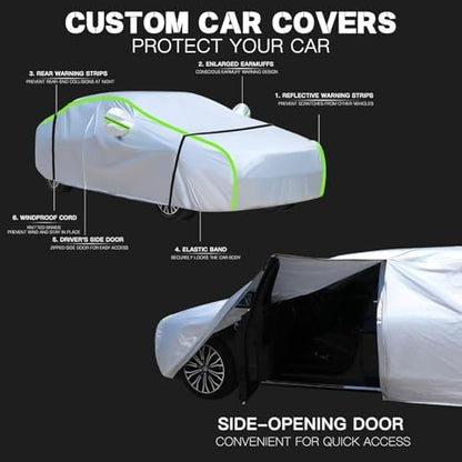 Waterproof Car Cover for Ineos Grenadier Station Wagon 2022-2026, Outdoor Full Car Covers with Door Zipper, Large Auto Cover Sun Snow Rain UV Heat Dust Resistant - Image 2
