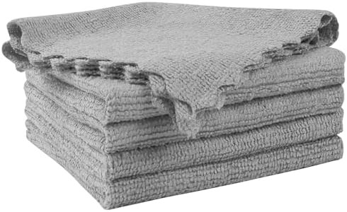 Orighty Microfiber Cleaning Cloth 5 Pack, Grey Cleaning Rags 12x11 inch by AllRightinOrighty