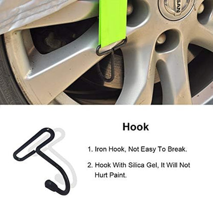 Kayme Car Cover Straps Wind Protector,3pcs Elastic Adjustable Rope Protect Cover from High Wind, Universal Fit - Image 5