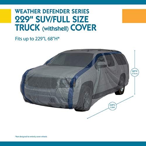 DUCKCOVERS Weather Defender SUV/Truck Cover, Fits SUVs or Full Size Trucks with Shell or Bed Cap up to 19 ft. 1 in. L - Image 3
