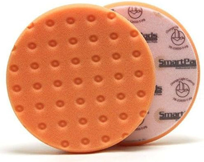 Smart Foam Pads Dual Action 5.5 inch Cut and Polish Combo (3-White, 3-Orange, 5.5 inch) | Perform 2-Step Compounding/Polishing Automotive Paint Correction Detail with Ease! - Image 3