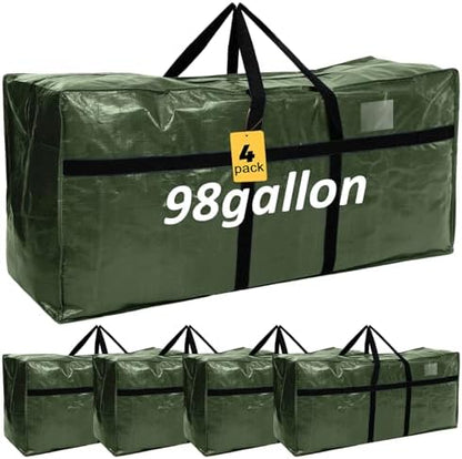 Windyun 4 Pack 98 Gallon Extra Large Moving Bags XXL Heavy Duty Storage Bag by Windyun