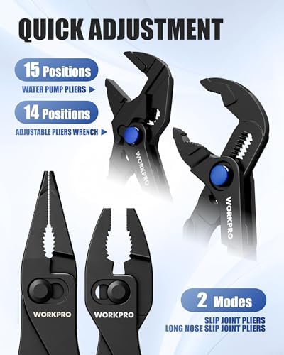 WORKPRO 4-Piece Mini Pliers Set with Pouch, Pocket Pliers, EDC Tool Gift - Image 4