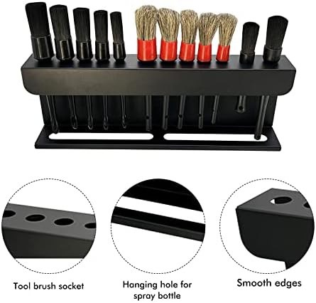 2-in-1 Detailing Brush & Spray Bottle Holder, Wall Mount Organizer Rack - Image 5