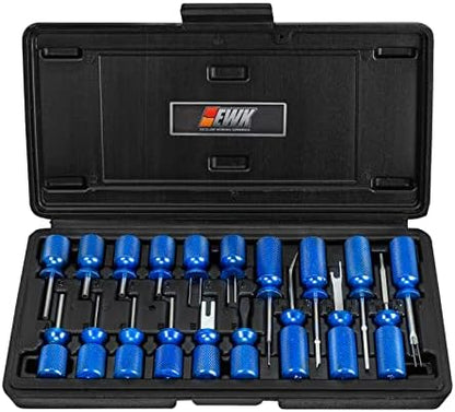 EWK 19-Piece Electrical Terminal Removal Tool Kit, Depinning Tool Set for Automotive Electrical Connectors & Wire Terminals by EWKTool
