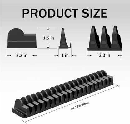 EGOVO 120 pcs Modular Wrench Organizer for Tool Drawers (Black & Red) - Image 6
