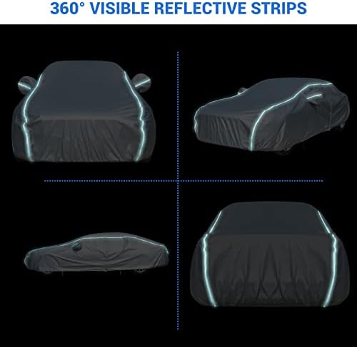 Tecoom Car Cover Waterproof All Weather, Full Exterior Covers - Image 3