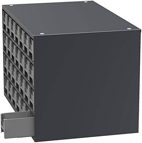 Akro-Mils Steel Garage Storage Cabinet, Small Parts Organizer Metal Cabinet for Hardware, Nails, Screws, Bolts, Nuts, and More, 17" W x 11" D x 11" H, 28-Drawer, Gray Cabinet/Gray Drawers (19228) - Image 5