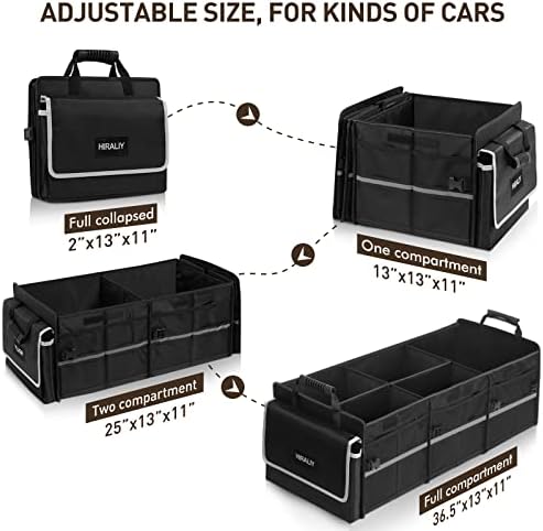HIRALIY 4-in-1 Car Trunk Organizer with Leakproof Cooler Bag - Image 2