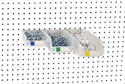 Pegboard Bins - Set of 18, Clear - Hooks to Any Peg Board - Organize Hardware, Accessories, Attachments, Workbench, Garage Storage, Craft Room, Tool Shed, Hobby Supplies, Small Parts… - Image 3