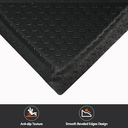 Nisorpa Anti Fatigue Mats Industrial 2' x 3' Ergonomic Standing Mat 15/16" Extra Thick Heavy Duty Commercial Diamond Plate Shop Floor Mat Support for Leg & Back Pain, Black - Image 5