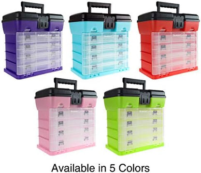 Stalwart Small Parts Organizer Box, Light Blue, 10-Inch - Image 6