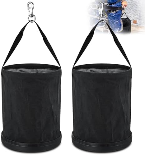 Lineman Canvas Bucket Tool Bag, 15" x 12 by SilTriangle