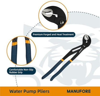 MANUFORE 16 Inch Water Pump Pliers Heavy Duty Tongue and Groove Pliers - Image 3