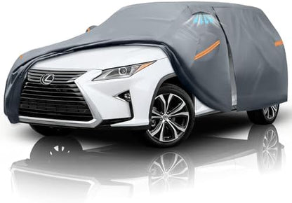 Waterproof RX350 RX 350/RX300/330/350L(2015-2026) Car Cover with Breathable Vents, [Upgrade] Premium Covers with Cotton Liner and Zipper Door,Sun Rain Snow Dust Uv Protection.(Gift with Towel) by Unknown