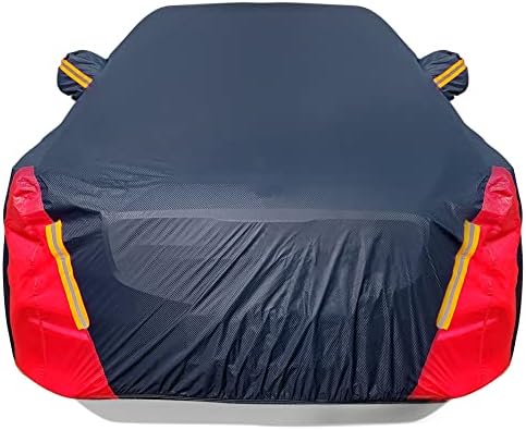 Car Cover Waterproof All Weather for Sedan (190-195 inch) by DINGHAO