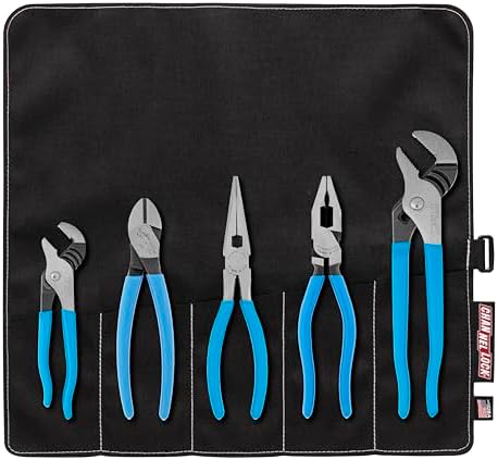 Channellock Tool Roll-5 Professional Tool Set with Tool Roll, 5-Piece by Channellock