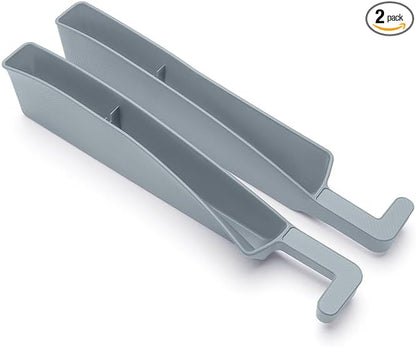 Car Seat Gap Filler, Seat Gap Organizer with Phone Holder, Car Seat Accessories, Car Organizer Fit Car SUV Truck-2PCS Gray