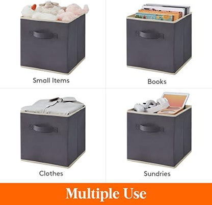 Lifewit Storage Cubes, 13 Inch Organizer Bins, 36L Gray, 6 Packs - Image 6
