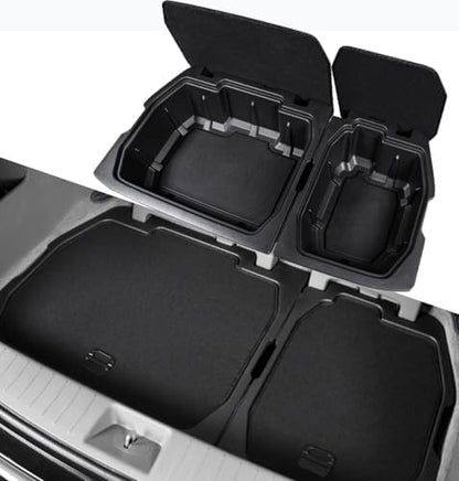 Kia Carnival Trunk Organizer Storage Box, Insert Cargo Bins for 2021-2026 Carnival, Rear Hatch Container with Lid Tray by QXZcar