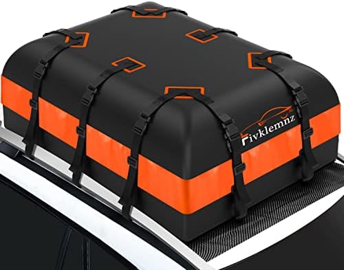 FIVKLEMNZ 21 Cubic Rooftop Cargo Carrier Waterproof Soft Car Roof Bag by FIVKLEMNZ