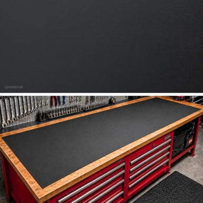 ONREVA Workbench Mat 24X48 Inches, EVA Rubber Work Mat, Protect Your Work Bench Top, Heavy Duty Pad for Tool Box Top, Table, Tool Station, Rolling Cabinet Cart Cover Liner Matt, 48"X24" 5mm Thick by ONREVA